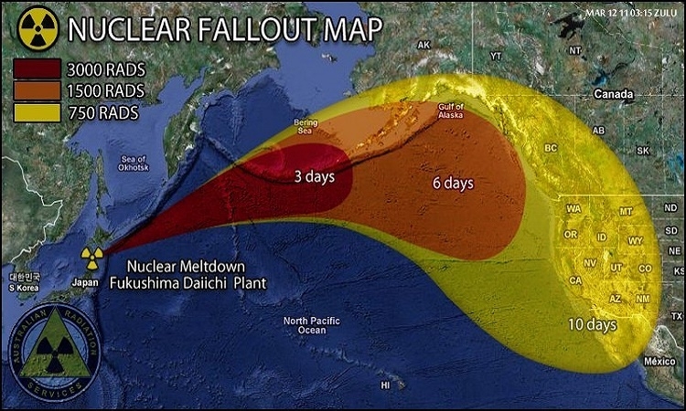 Radiakce z Fukušimy se od roku 2011 rovná 10ti hirošimským bombám každou hodinu